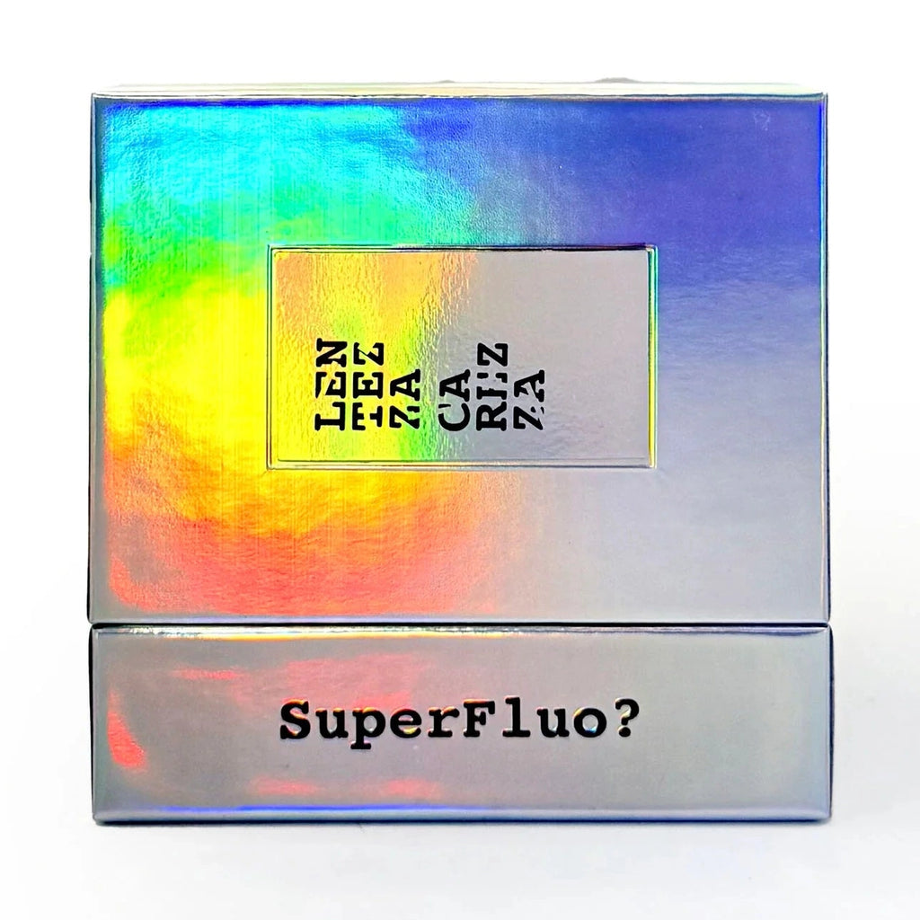 Filippo Sorcinelli Lentezza Carezza closed holographic box with rainbow gradient finish