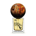 Stora Skuggan Azalai perfume bottle with acacia tree silhouette and marbled cap