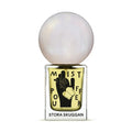 Stora Skuggan Mistpouffer Eau de Parfum square glass bottle with pearlescent cap and black leaf graphic