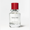 Björk and Berries Faluröd Eau de Parfum in clear glass bottle with red ribbed cap