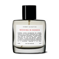Kismet Olfactive Wedding in Oaxaca 50ml clear glass perfume bottle showing dropper mechanism